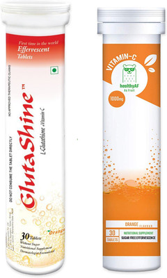 

GlutaShine L-Glutathione 500 mg + Vitamin C 30 Tablets(60 mg)