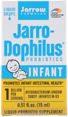

Jarrow Formulas Jarro-Dophilus Probiotics Liquid Drops Infant 0.51 fl oz. (15 ml)(15 ml)