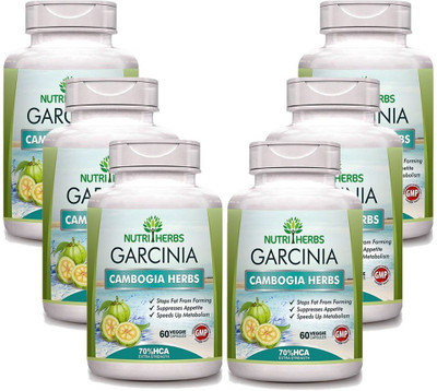 

Nutriherbs Garcinia Cambogia Capsules ( 70% HCA ) 60 Capsules(6 No)