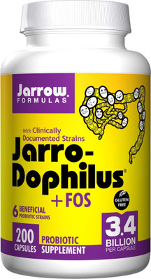 

Jarrow Formulas Jarro-Dophilus + FOS 3.4 Billion 200 Capsules (Ice)(200 No)