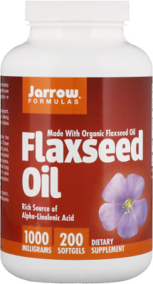 

Jarrow Formulas Organic Flaxseed Oil 1000 mg 200 Softgels(200 No)