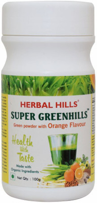 

Herbal Hills Super Greenhills Orange Flavour 100g Powder - 100% Organic(100 g)