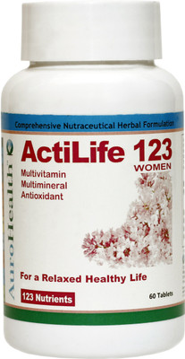 

AuroHealth ActiLife 123 Women Multivitamin 123 Nutrients(60 No)