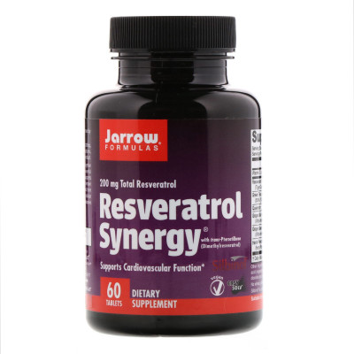 

Jarrow Formulas Resveratrol Synergy 200 mg Total Resveratrol 60 Tablets(60 No)