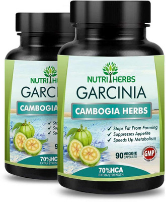 

Nutriherbs Garcinia Cambogia (70% Hca) 800Mg 90 Veg Capsules (Pack Of 1)(2 No)