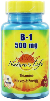 

Nature's Life Vitamin B-1 - 500 mg - 50 Tablets(50 No)