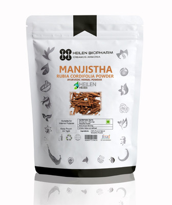 

Heilen Biopharm Manjistha Herbal Powder 200 Gm Rubia Cordifolia Indian Madder / Majith / Tamaralli(200 g)