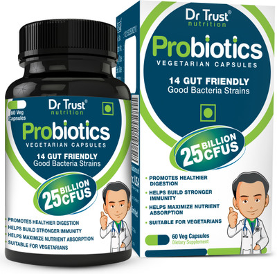 

Dr. Trust (USA) Probiotics Digestive Enzymes 25 Billion CFUS for Healthy Stomach Digestion(60 No)