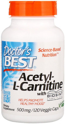 

Doctor's Best Acetyl-L-Carnitine, 500 mg, 120 Veggie Caps(120 No)