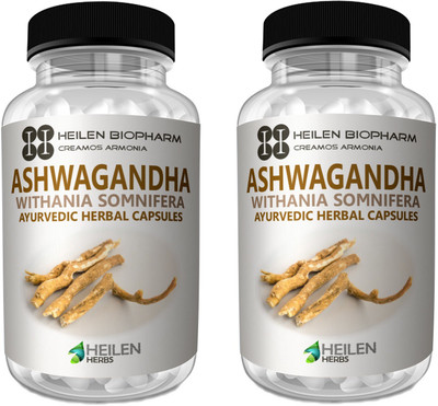 

Heilen Biopharm Ashwagandha Powder 360 Capsules X 500 gm, 180 gm Indian Ginseng/Withania Somnifera(360 No)