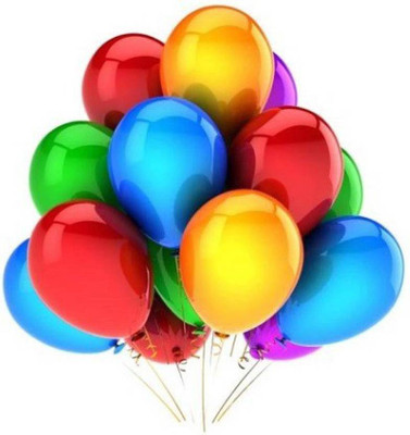 

Riit Solid Metallic Balloons for Decoration, 10-inch (Multi) - Pack of 100 Balloon(Multicolor, Pack of 100)