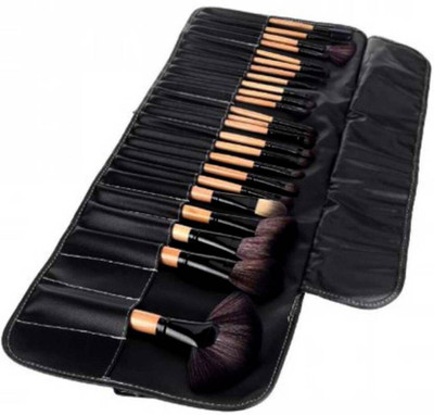 

naked plus elltronic Professional Makeup Cosmetic Brush Set Kit Tool With Roll Up Case0012(Pack of 24)