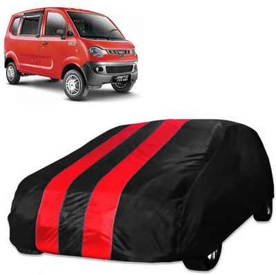 Purpleheart Car Cover For Mahindra Jeeto (Without Mirror Pockets)(Red, Black)