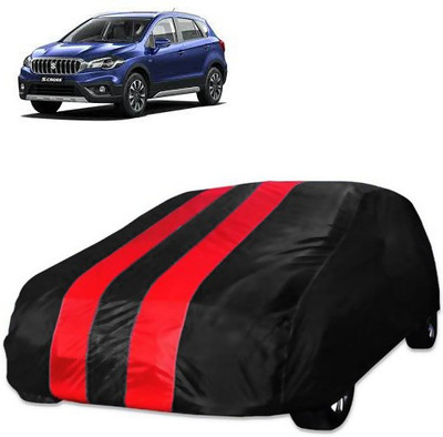 Purpleheart Car Cover For Maruti Suzuki S-Cross (Without Mirror Pockets)(Red, Black)