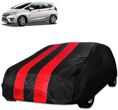 Purpleheart Car Cover For Honda Jazz (Without Mirror Pockets)(Red, Black)