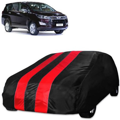 Purpleheart Car Cover For Toyota Innova Crysta (Without Mirror Pockets)(Red, Black)