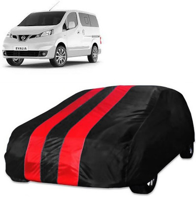Purpleheart Car Cover For Nissan Evalia (Without Mirror Pockets)(Red, Black)