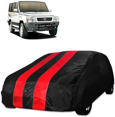 Purpleheart Car Cover For Tata Sumo Victa (Without Mirror Pockets)(Red, Black)