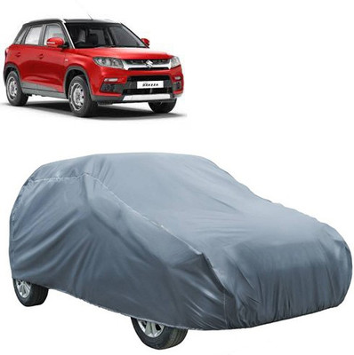 Royalrich Car Cover For Maruti Suzuki Vitara Brezza (Without Mirror Pockets)(Grey)