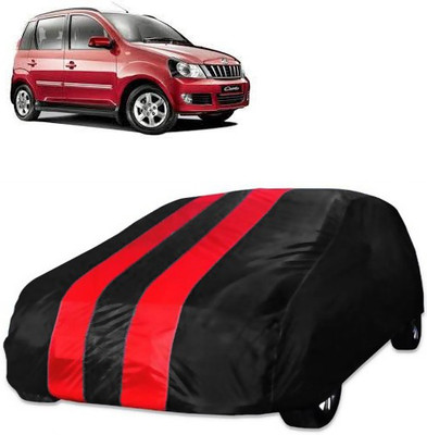 Purpleheart Car Cover For Mahindra Quanto (Without Mirror Pockets)(Red, Black)