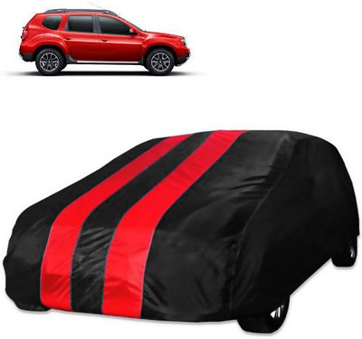Purpleheart Car Cover For Renault Duster (Without Mirror Pockets)(Red, Black)