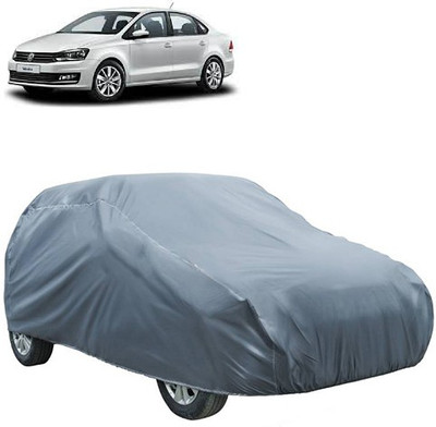 A+ RAIN PROOF Car Cover For Volkswagen Vento (Without Mirror Pockets)(Silver)