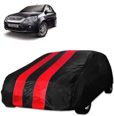 Purpleheart Car Cover For Ford Fiesta Classic (Without Mirror Pockets)(Red, Black)