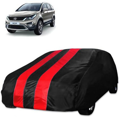 Purpleheart Car Cover For Tata Hexa (Without Mirror Pockets)(Red, Black)