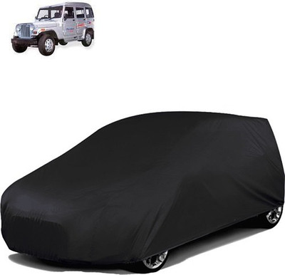 Purpleheart Car Cover For Mahindra Marshal (Without Mirror Pockets)(Black)