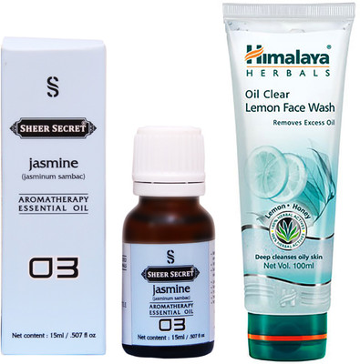 

SHEER SECRET SANDALWOOD ESSENTIAL OIL 15 ML and HIMALAYA OIL CLEAR LEMON FACE WASH 100 ML(Set of 2)