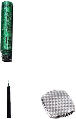 

Half N Half GLITTER EYE LINER (GREEN, 8ml) with Compact Mirror(Set of 2)