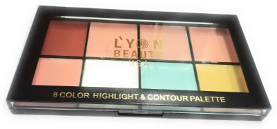 

Lyon Beauty 8 Color Highlight & Contour Palette - Shade B Concealer(Multicolor)