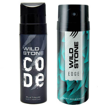 

Wild Stone Edge and Code Platinum Body Mist - For Men(270 ml, Pack of 2)