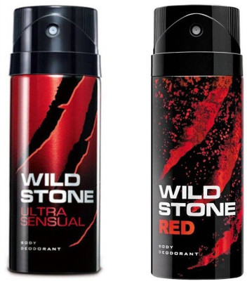

Wild Stone Ultra Sensual,Red Spray Body Spray - For Men & Women(300 ml, Pack of 2)