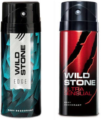 

Wild Stone EDGE Body Spray,Ultra sensual Body Spray - For Men(300 ml, Pack of 2)