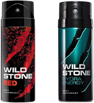 

Wild Stone Red,Hydra Energy Body Spray - For Men & Women(300 ml, Pack of 2)