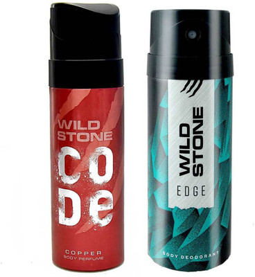 

Wild Stone Edge and Code Copper Body Mist - For Men(270 ml, Pack of 2)