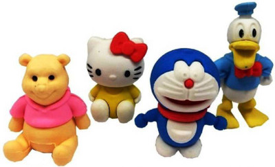 

TruOm Cartoon Character Eraser for Kids Non-Toxic Eraser(Multicolor)