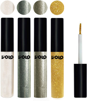 

Volo WATERPROOF GLITTER EYE LINER 20 ml(White, Entick Silver, Light Copper, Light Golden)