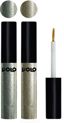 

Volo WATERPROOF GLITTER EYE LINER 10 ml(Entick Silver, Light Copper)