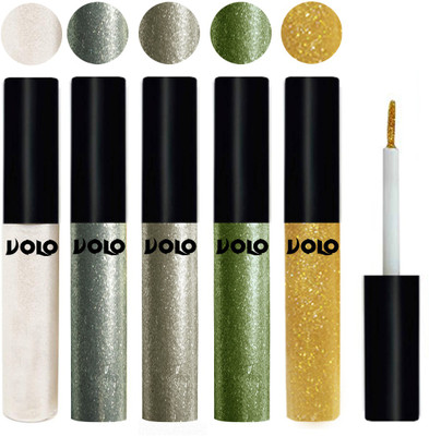 

Volo WATERPROOF GLITTER EYE LINER 25 ml(White, Entick Silver, Light Copper, Olive Green, Light Golden)