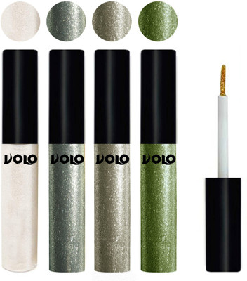 

Volo WATERPROOF GLITTER EYE LINER 20 ml(White, Entick Silver, Light Copper, Olive Green)