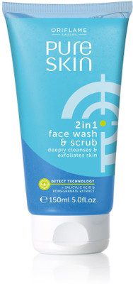 

Oriflame Pure skin 2 in 1 face wash and scrub Face Wash(0.15 g)