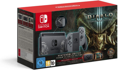 

Nintendo Nintendo_Switch Diablo III Limited Edition Console with Diablo III Download Code + Themed Carry Case 32 GB with Diablo III Download Code(GRAY)