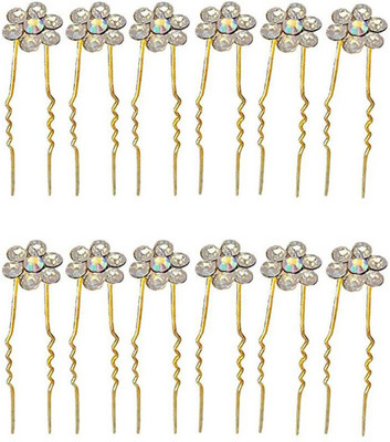 

Iyaan Hair Accessories, Juda Pins for Hair, Juda Pins Floral, Party Wear Juda Hair Pins for Wedding Hair Pin(Multicolor)