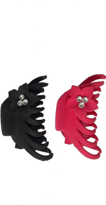 

Saaj Women Collection SHC-PNK-07-2 Hair Claw(Pink, Black)