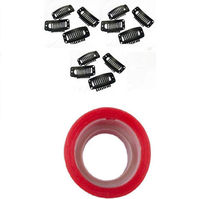 

Iyaan Wigs Clips & Tapes For Men & Women, Transparent Toupee Tape, Pack Of 1 Hair Accessory Set(Red, Black)