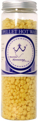 

BeautyQua Konsung Palette Hot Wax Hard Ben Depilatory Bikini Hair Removal Wax Cream Yellow 200gm for Professional Use Wax(200 g)
