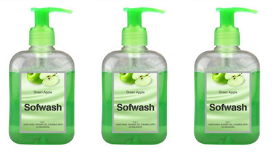

Modicare Sofwash 3in1 Hand wash, Shower gel and bubble bath (pack of 3)(250 ml, Pump Dispenser, Pack of 3)