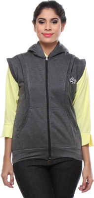 TEEMOODS Sleeveless Solid Women Jacket